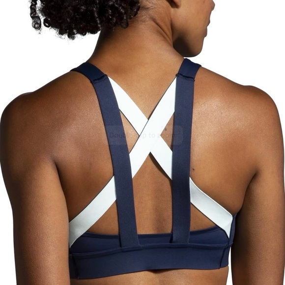 Brooks Other - Brooks Plunge Sports Bra for Running Jogging Workouts Sports Sz S Navy No Pads